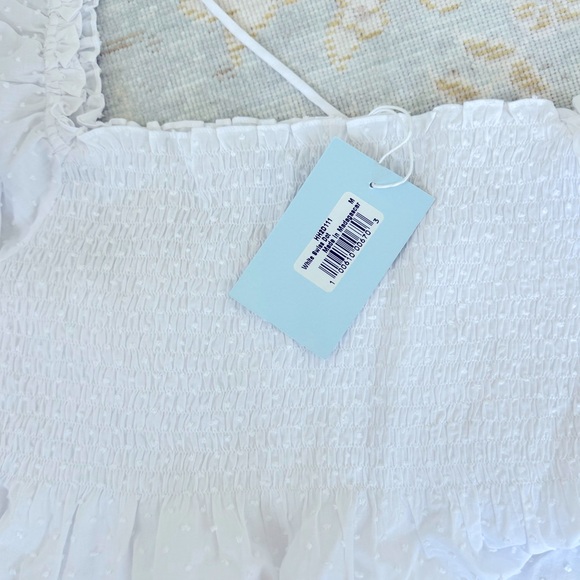 Hill House Athena Nap Dress Sz M white NWT - Picture 6 of 7